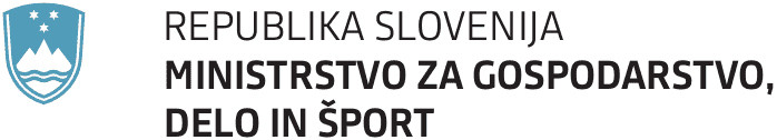 Logotip Ministrstvo za gospodarstvo, delo in šport - 2026