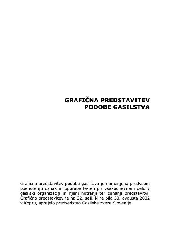 Grafična predstavitev podobe gasilstva