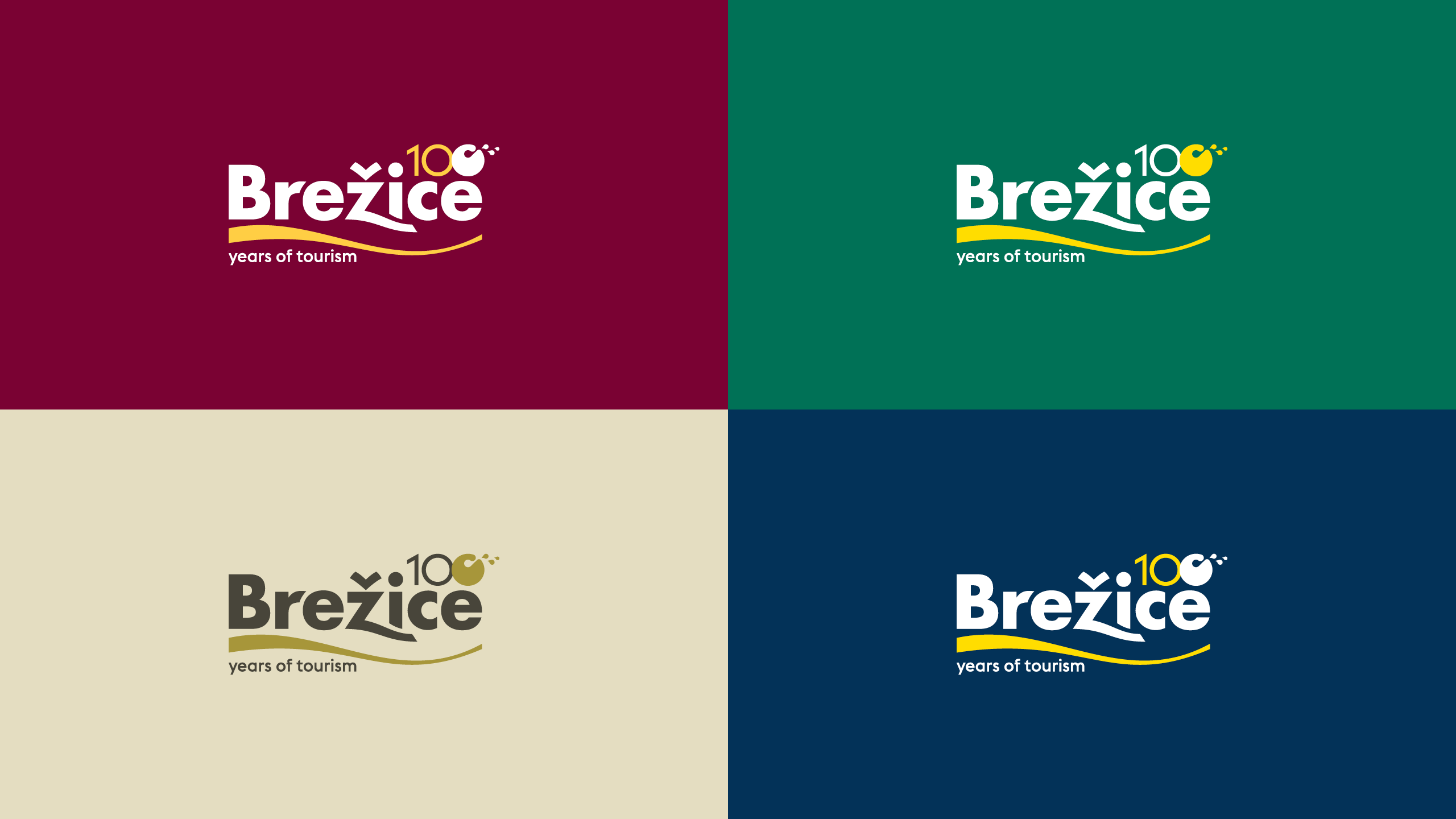 Logotip Visit Brežice - 100 let turizma