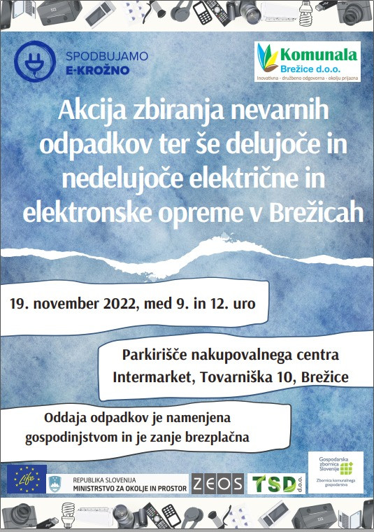 Akcija zbiranja nevarnih odpadkov odpadne ter še delujoče in nedelujoče električne in elektronske opreme