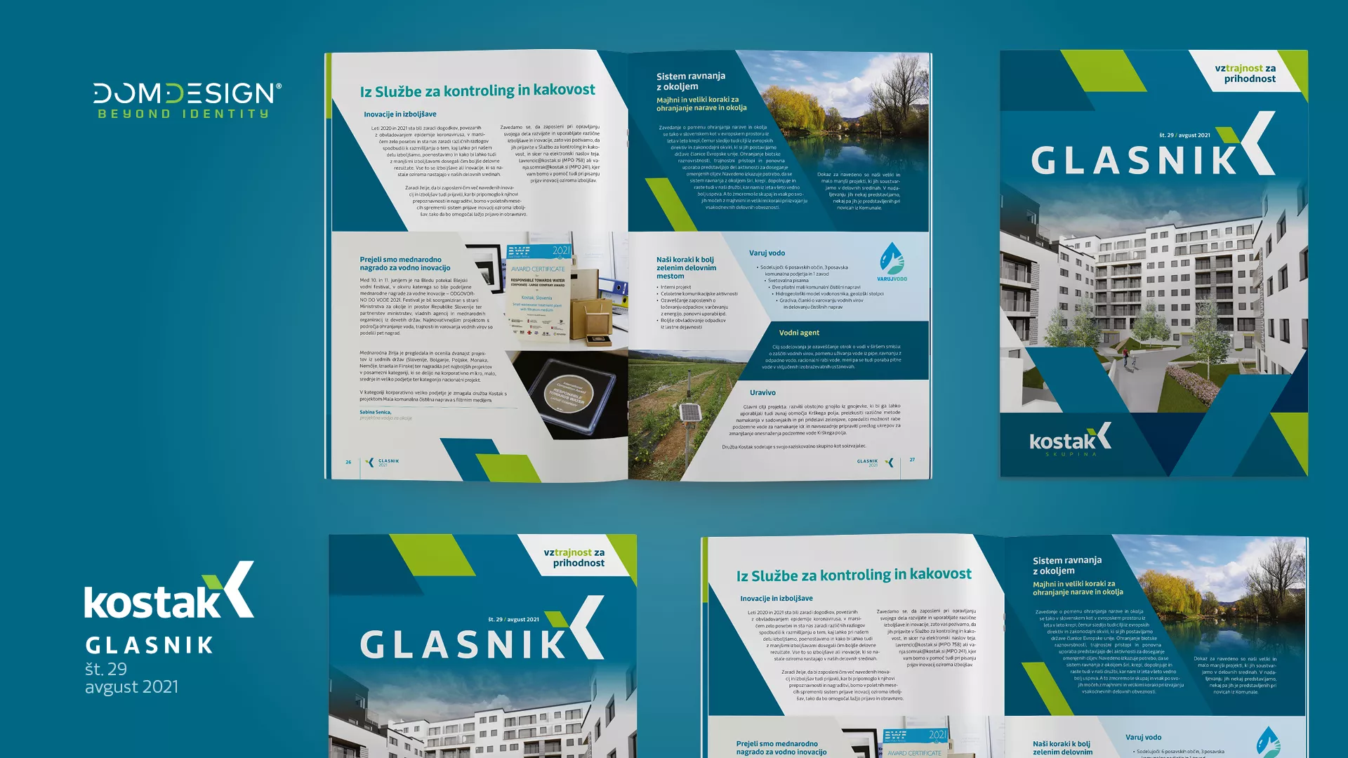 Nov Glasnik Kostak z 48 oblikovanimi stranmi