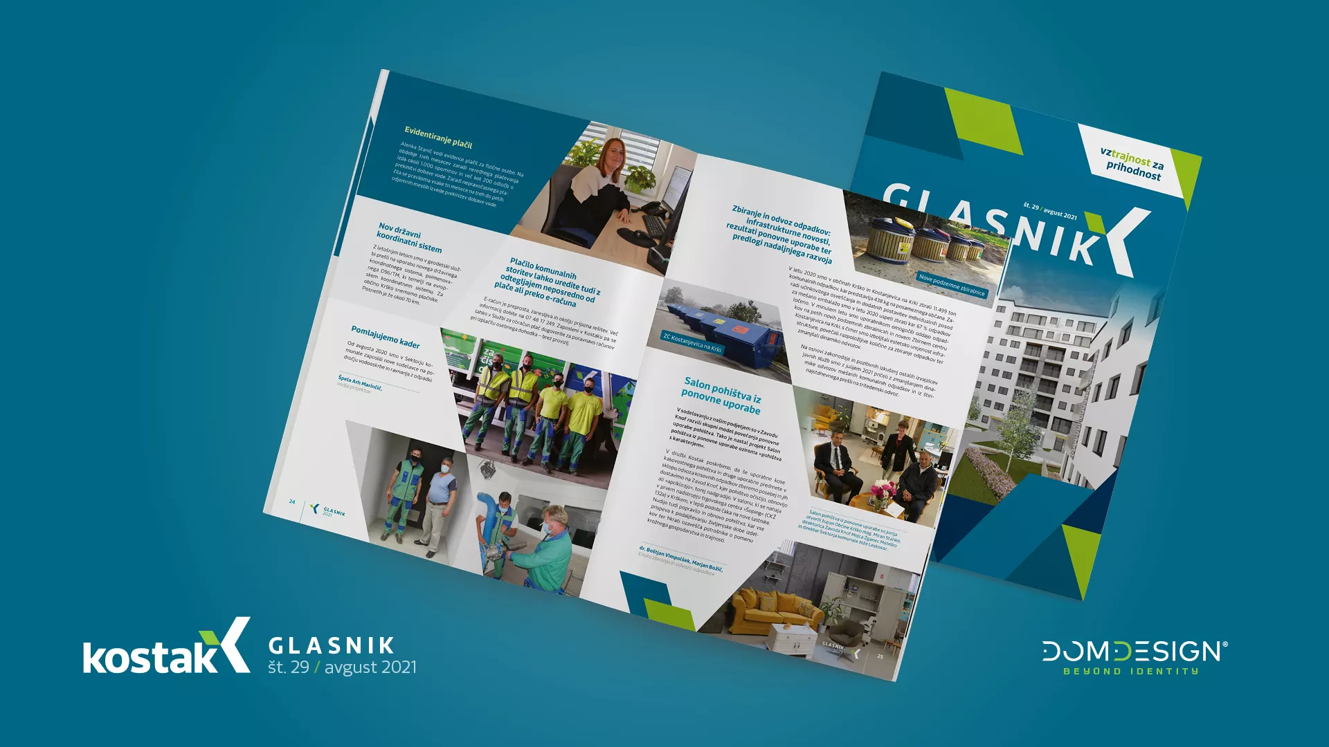 Nov Glasnik Kostak z 48 oblikovanimi stranmi