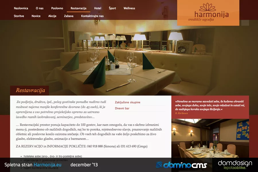 Nova spletna stran Harmonija Mengeš