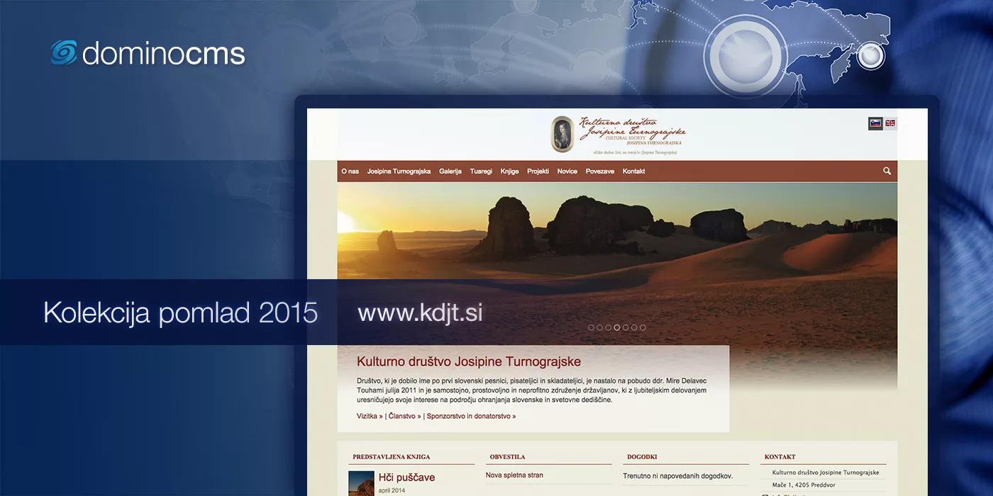 Nova spletna stran Kulturnega društva Josipine Turnograjske