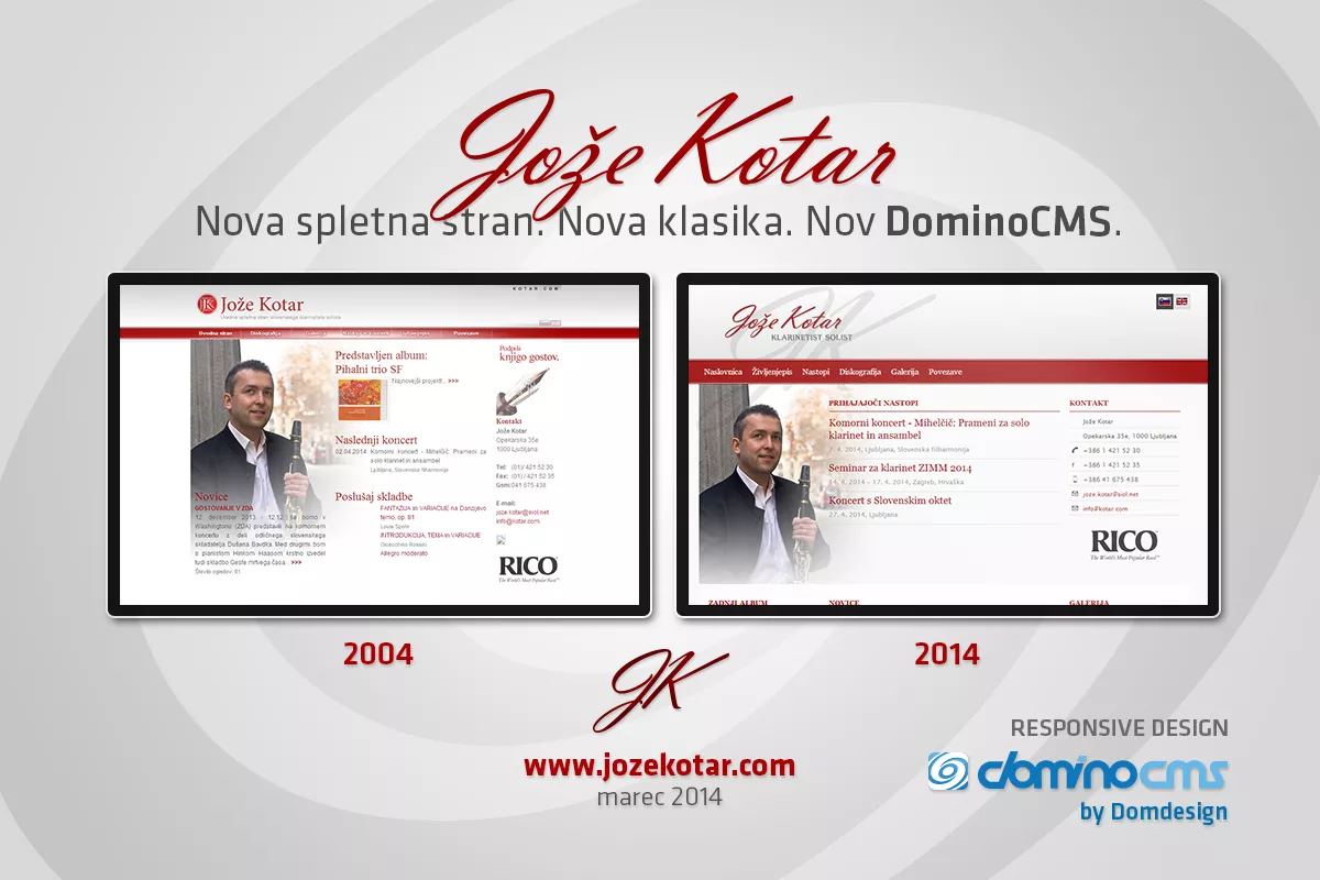 Nova stran in nova klasika za klarinetista solista Jožeta Kotarja