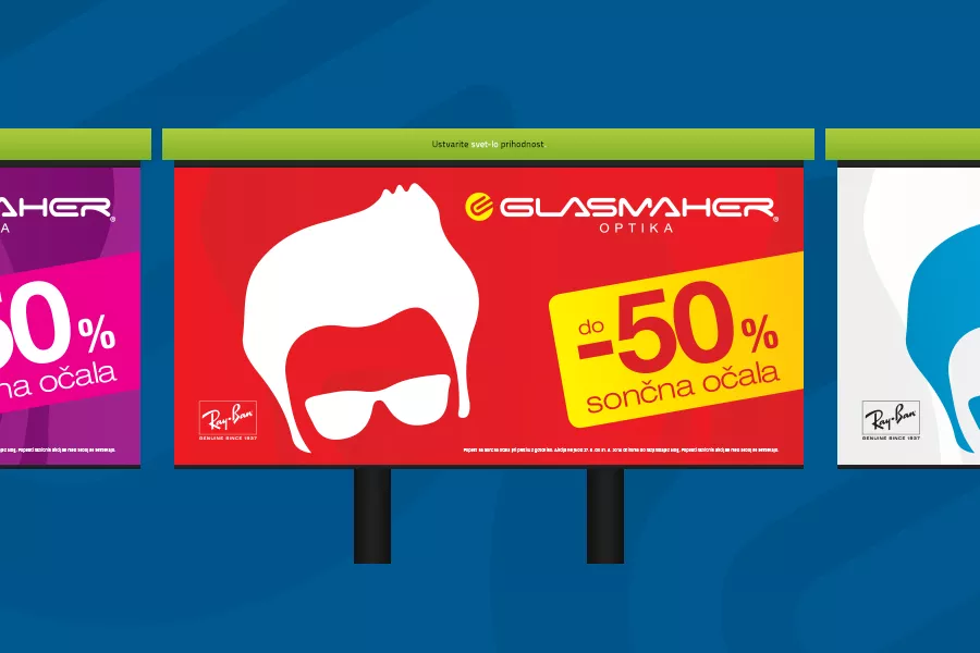 Novi Glasmaher oglasi v 10 barvnih kombinacijah