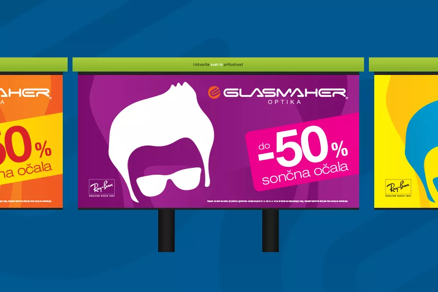 Novi Glasmaher oglasi v 10 barvnih kombinacijah