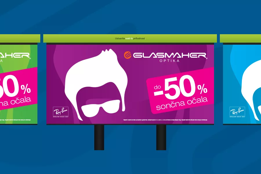 Novi Glasmaher oglasi v 10 barvnih kombinacijah