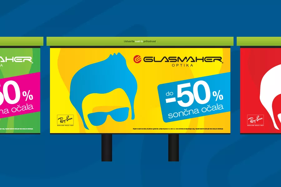 Novi Glasmaher oglasi v 10 barvnih kombinacijah