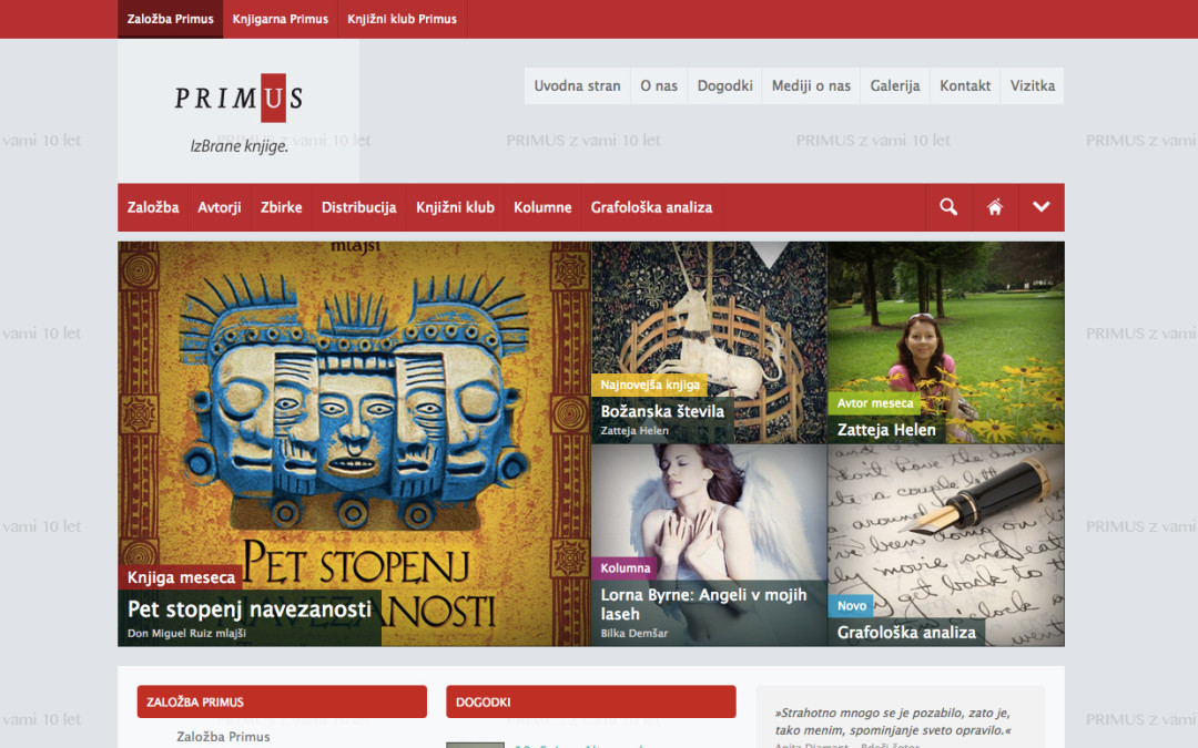 Prenovljena spletna stran Primus.si in najnovejša generacija spletnih strani DominoCMS
