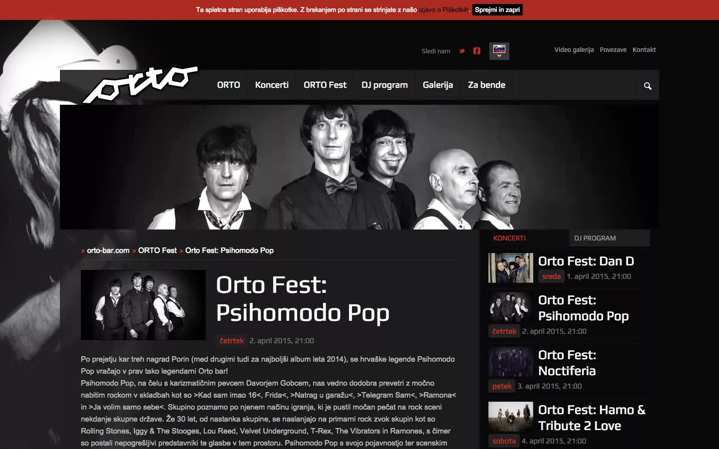 Prihaja 16. Orto Fest in z njim prenovljen portal na sistemu DominoCMS