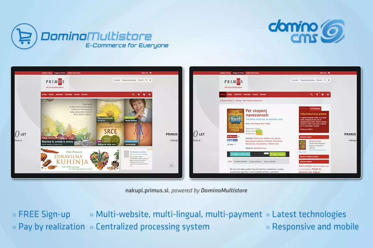 Spletna trgovina DominoMultistore uspešno na sistemu Primus, od septembra na mednarodnem tržišču