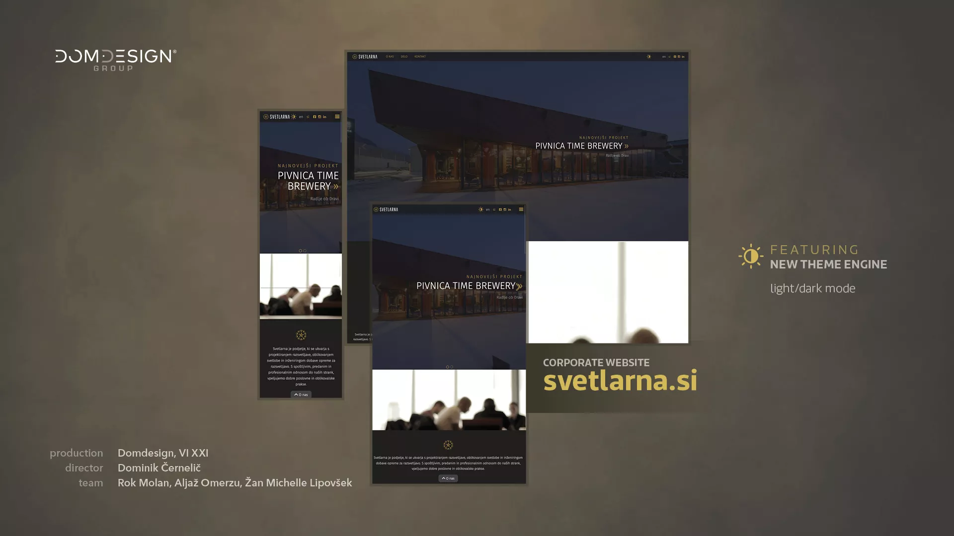 Svetlarna website renewed with the new Theme engine