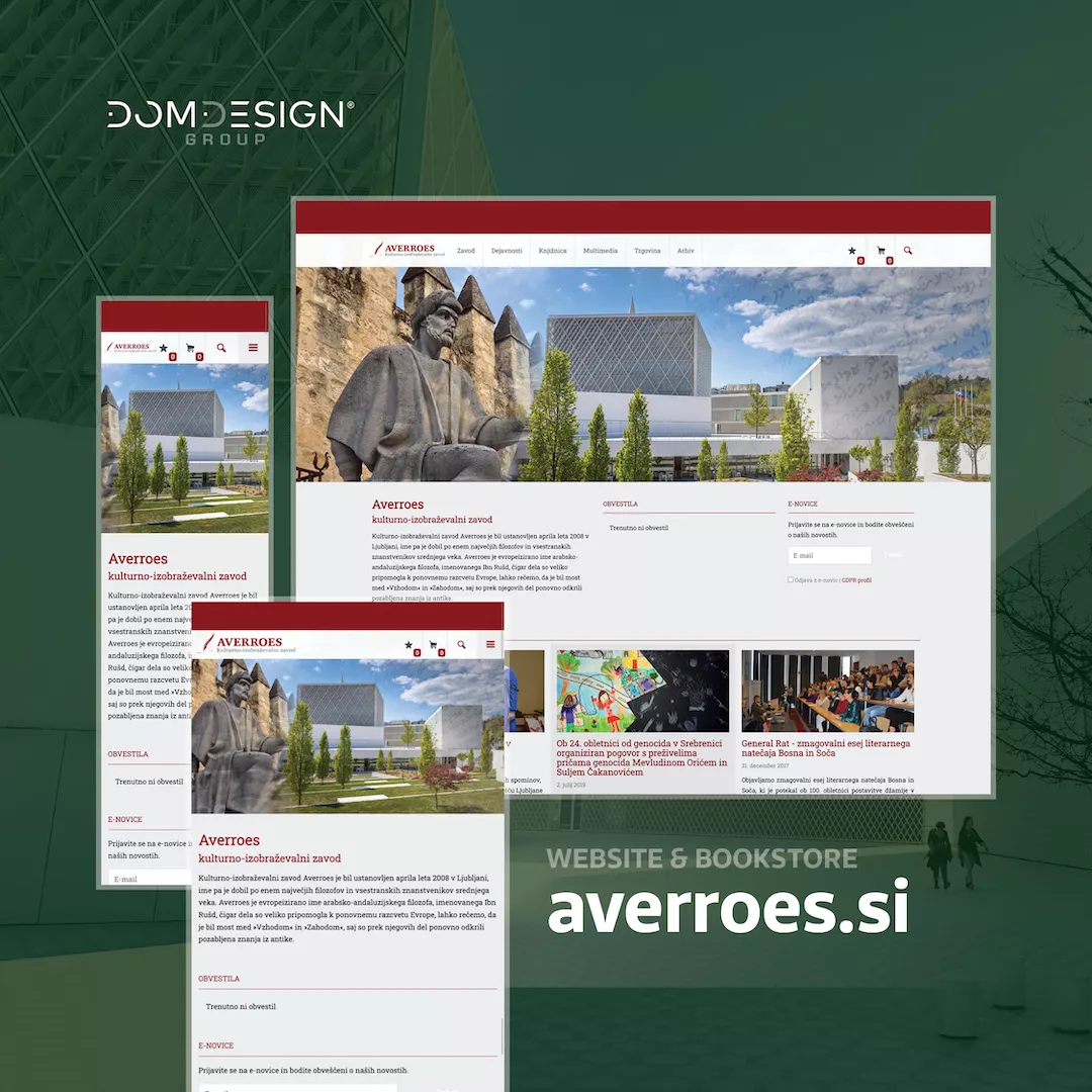Zavod Averroes s prenovljeno spletno stranjo