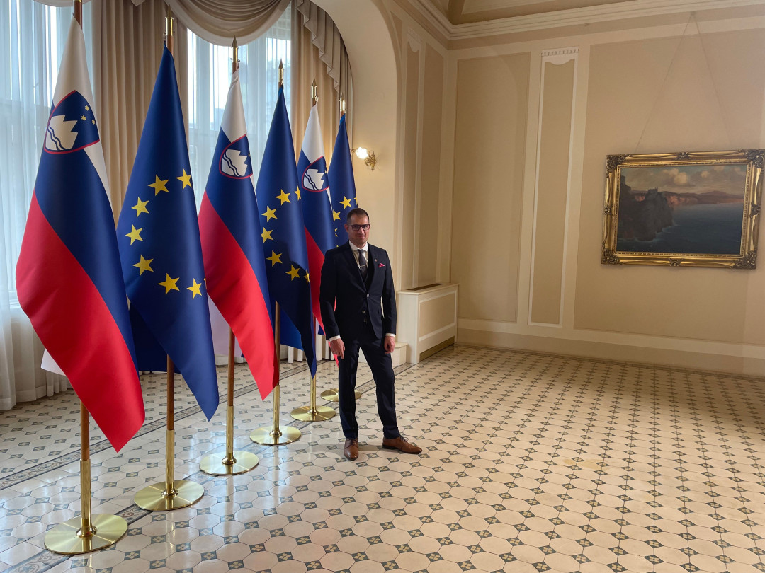 Dominik Černelič - President's reception