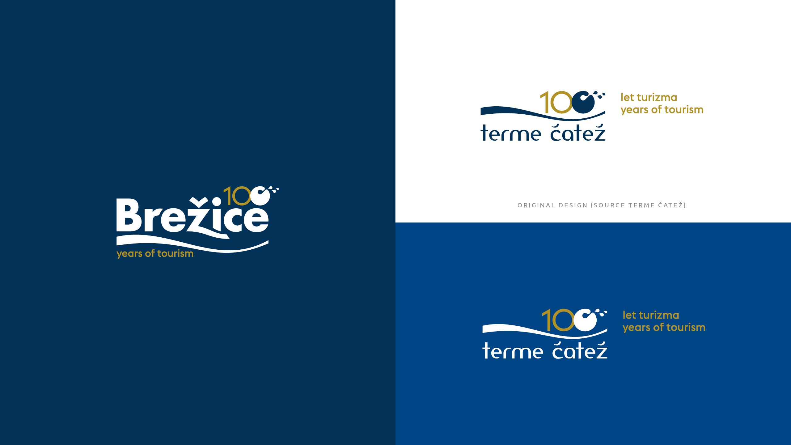 Logotip Visit Brežice - 100 let turizma