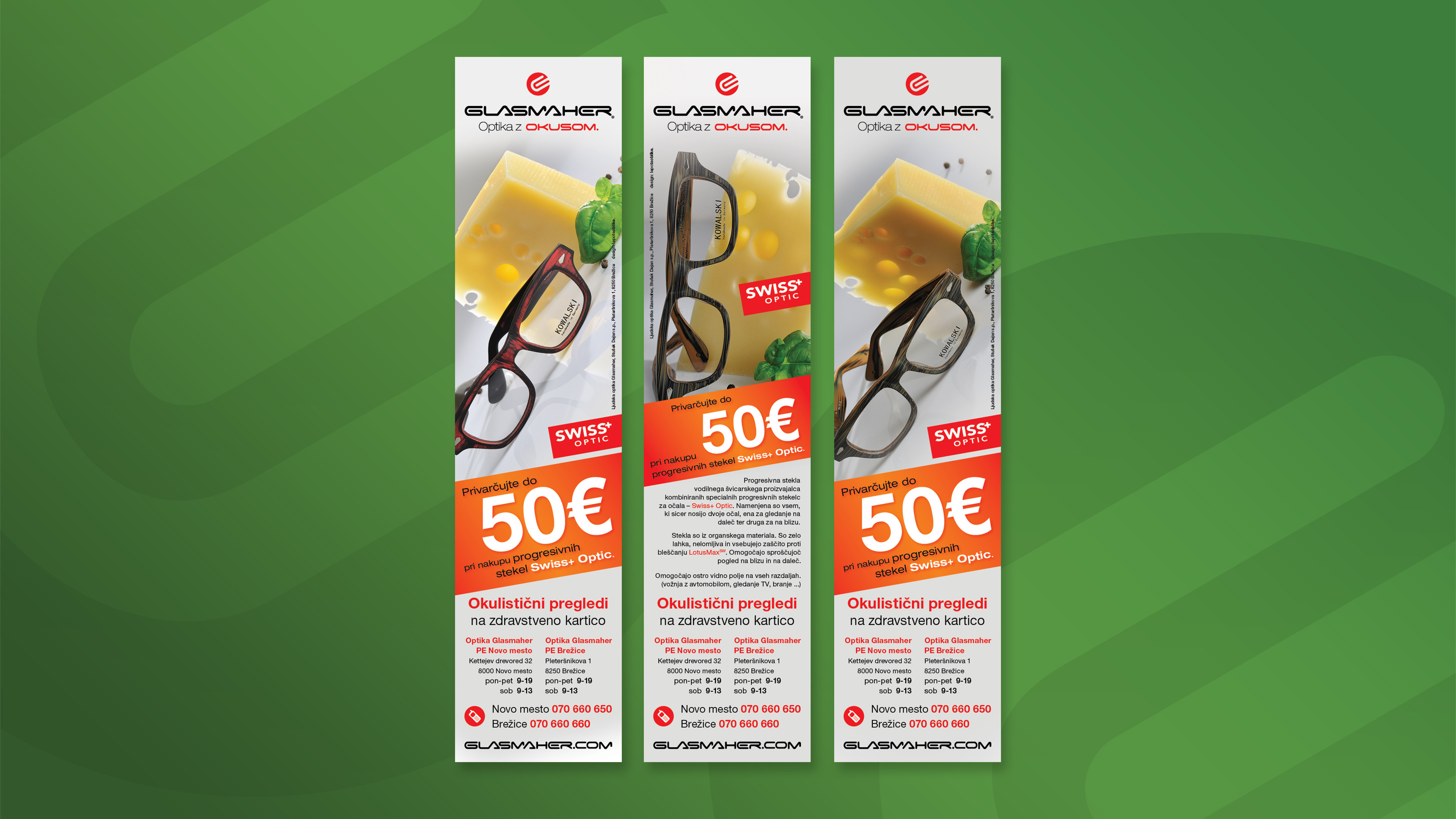 Oglasna kampanja Glasmaher Swis+ Optic