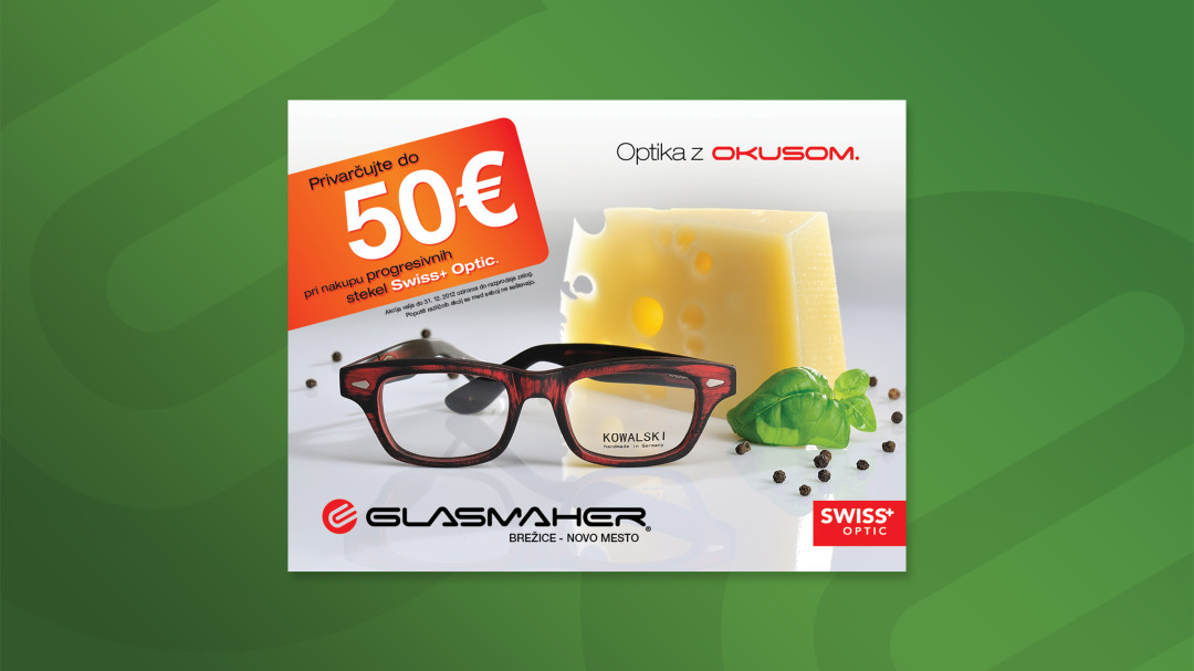 Oglasna kampanja Glasmaher Swis+ Optic