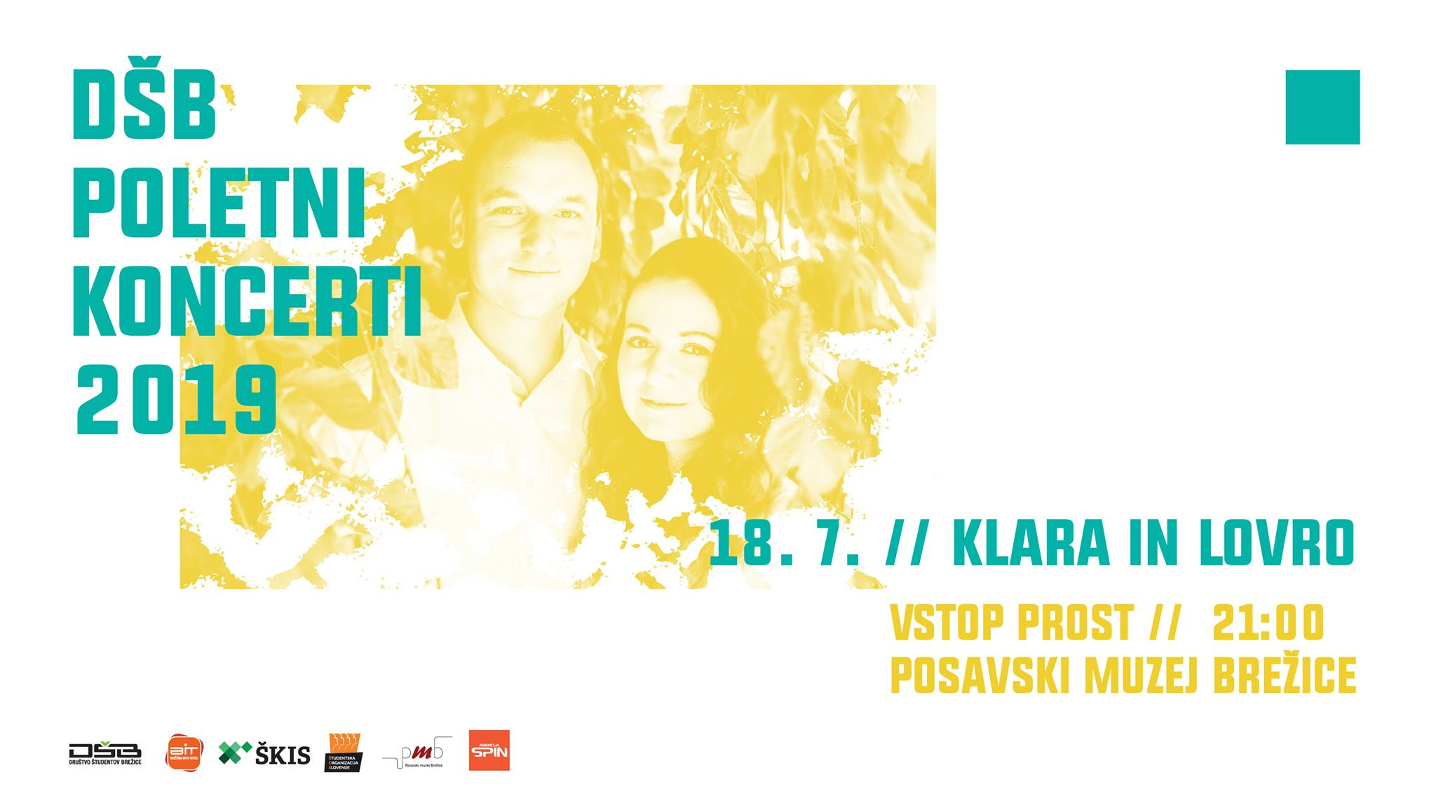 DŠB Poletni koncerti 2019: Klara in Lovro