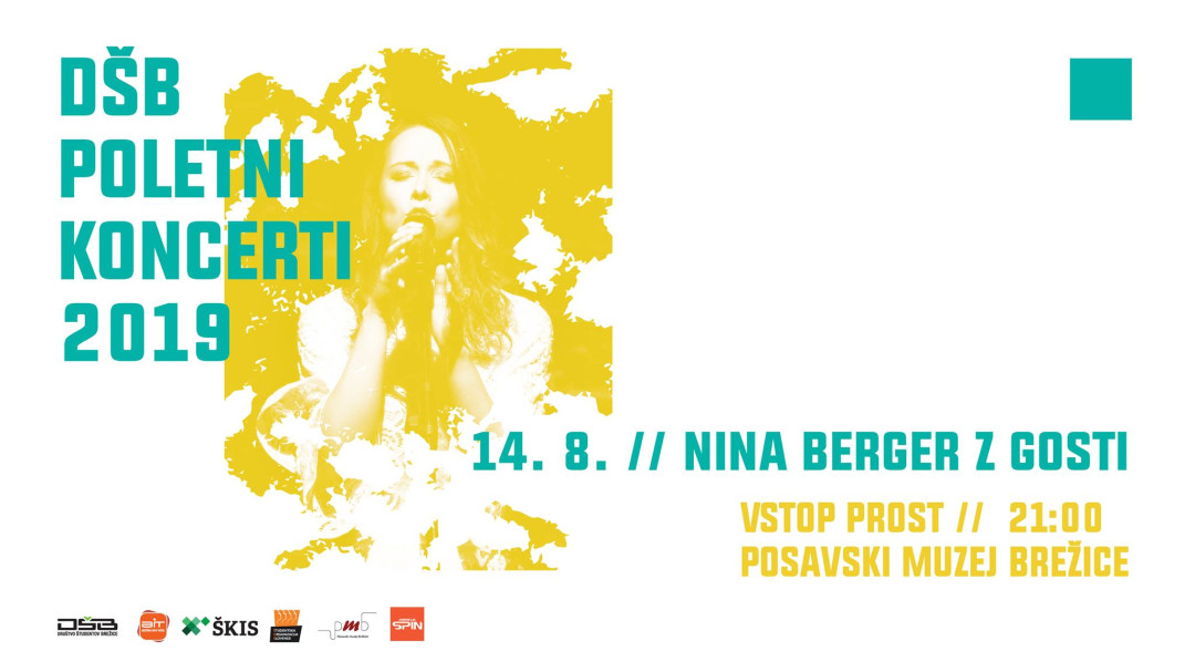 DŠB Poletni koncerti 2019: Nina Berger z gosti