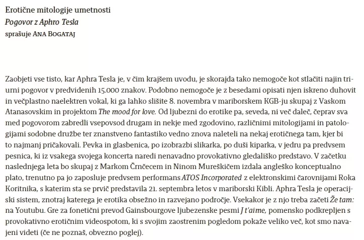 Aphra Tesla: Operating system – Odzivi