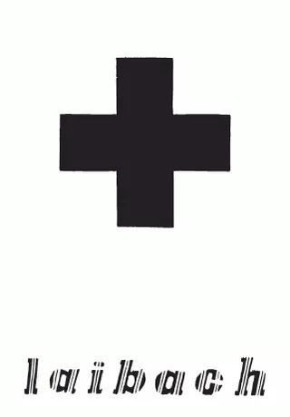 Laibachkunst: Rdeči revirji + črn križ