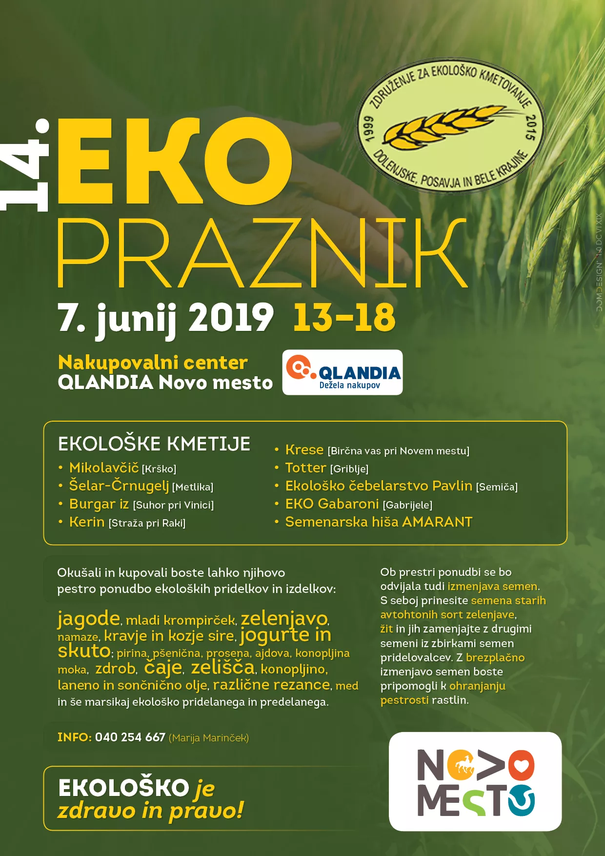 14. ekopraznik v Novem mestu