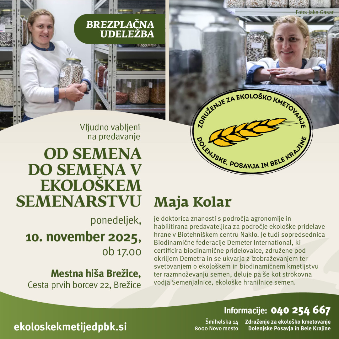 Od semena do semena v ekološkem semenarstvu