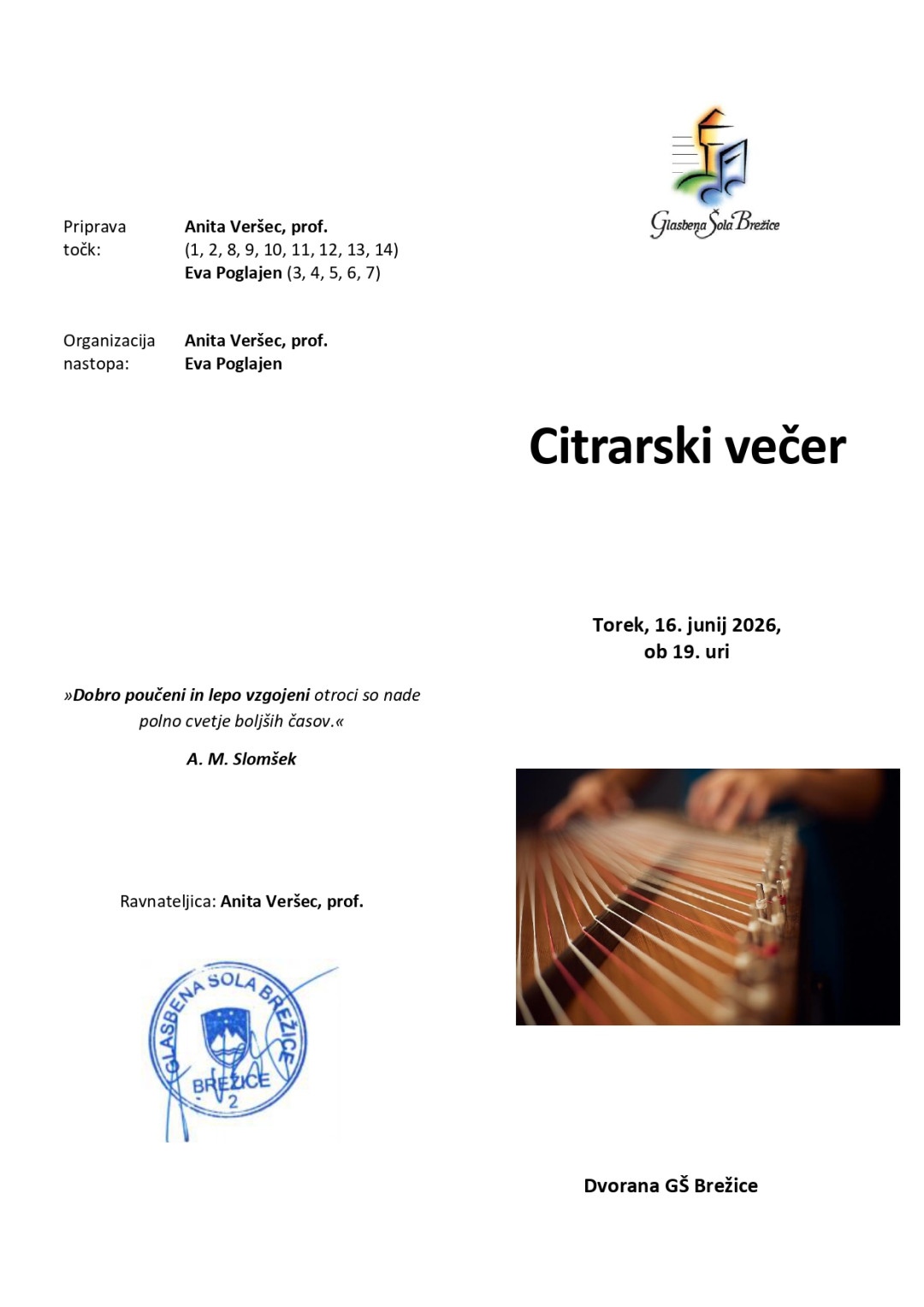 31. Citrarski večer