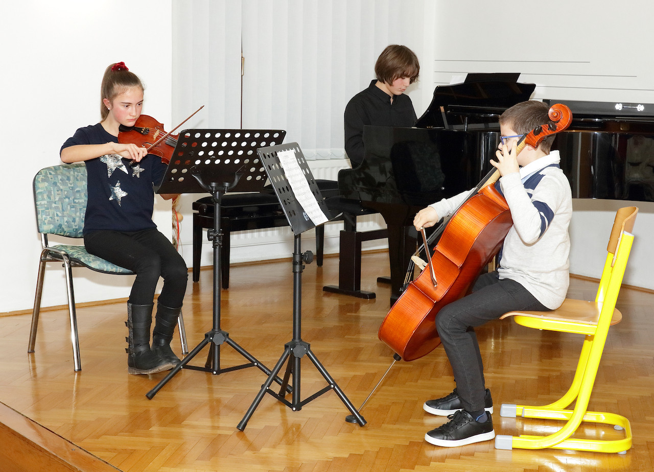 Božično-novoletni koncert učencev GŠ Brežice