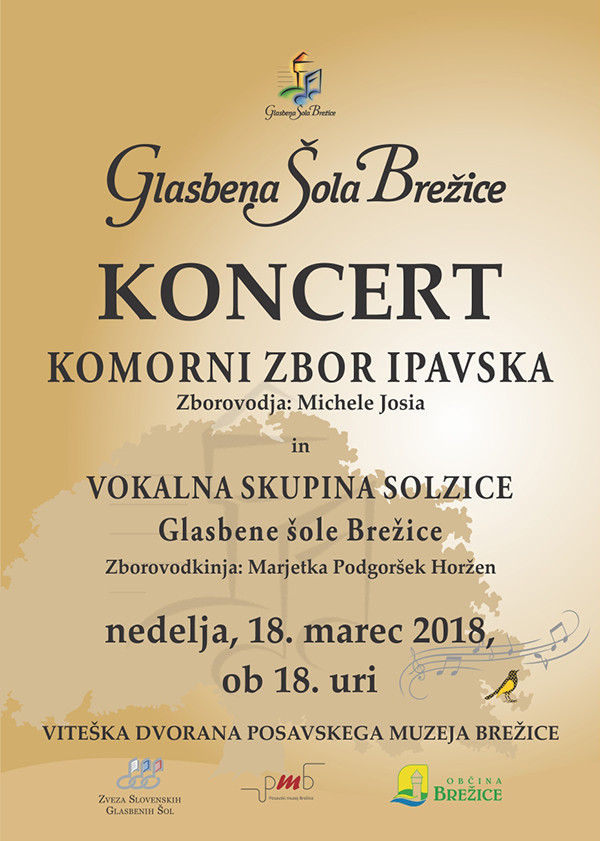 Koncert komorni zbor Ipavska in vokalna skupina Solzice