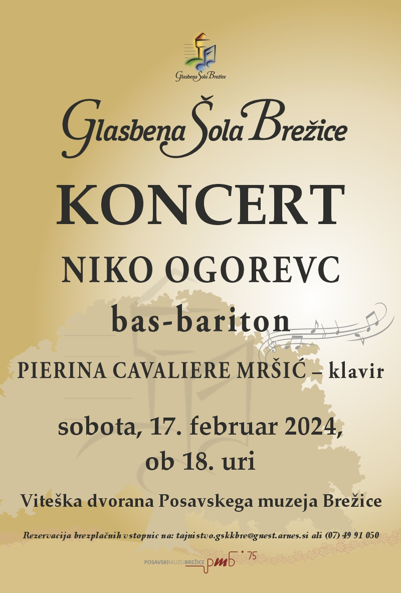 Koncert Niko Ogorevc, bas-bariton