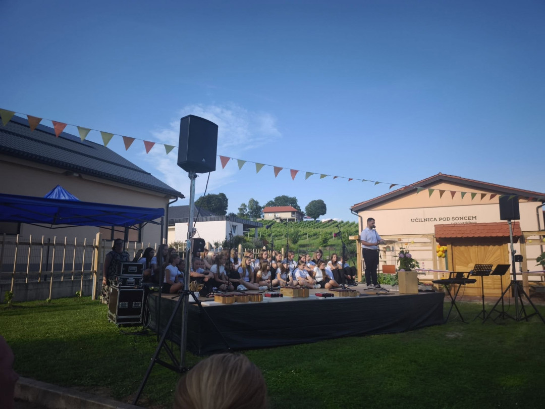 Odprtje Učilnice pod soncem na OŠ Bizeljsko
