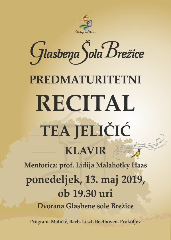 Predmaturitetni recital Tee Jeličić