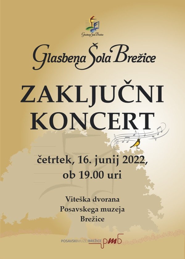 Zaključni koncert Glasbene šole Brežice 2022