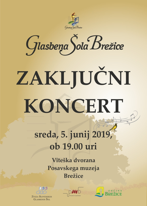 Zaključni koncert učencev Glasbene šole Brežice