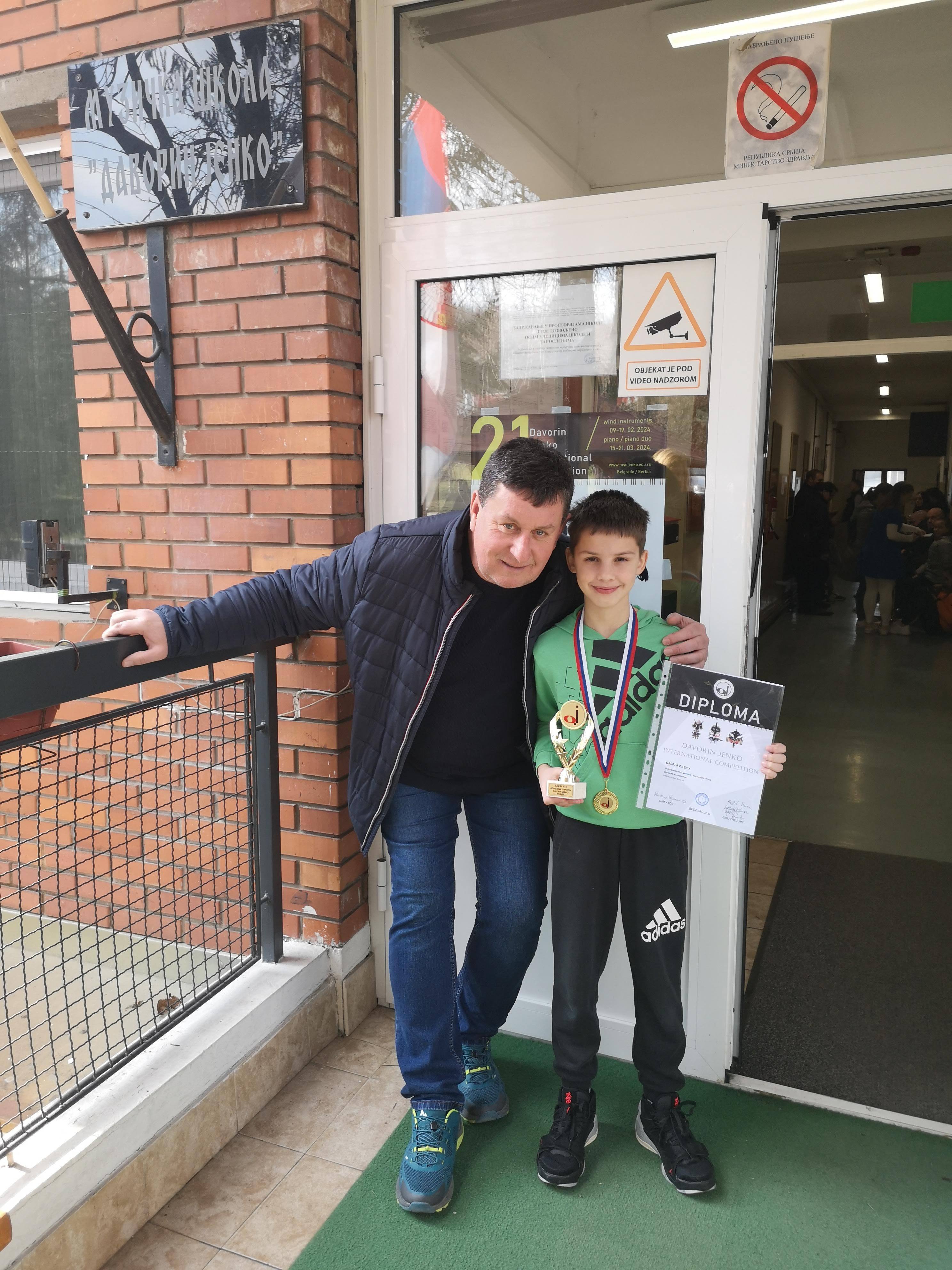 Izjemen uspeh učencev Glasbene šole Krško na XXI. mednarodnem tekmovanju Davorin Jenko v Beogradu