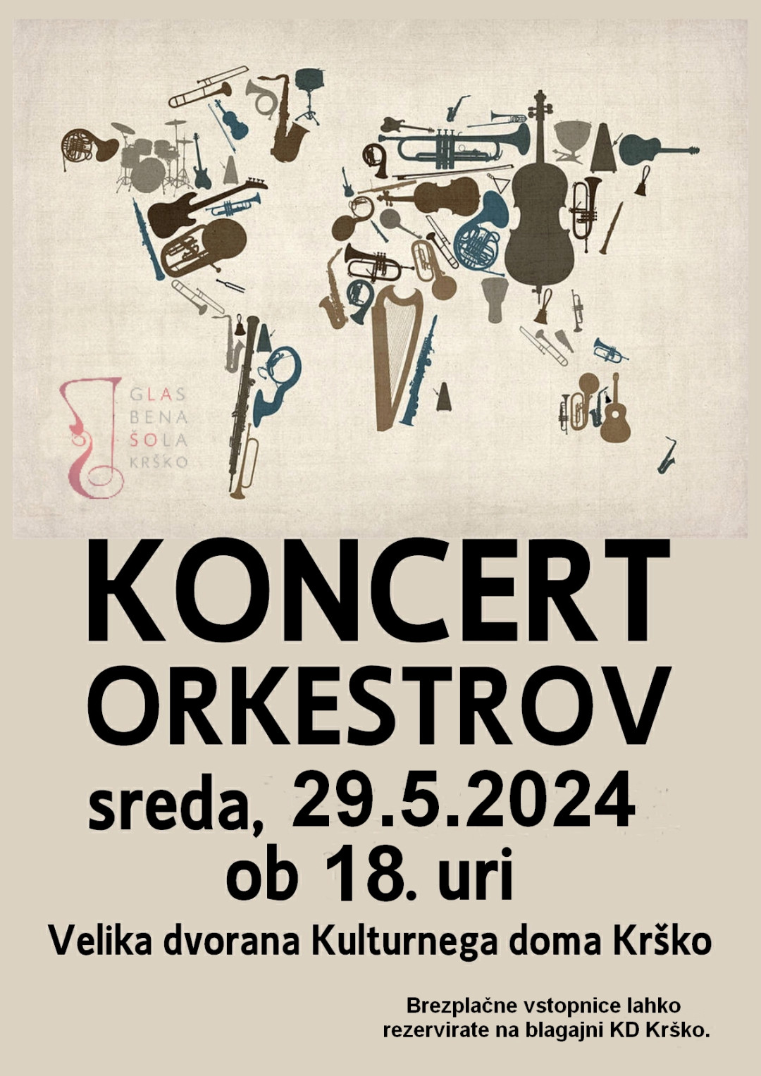 Koncert orkestrov Glasbene šole Krško 2024
