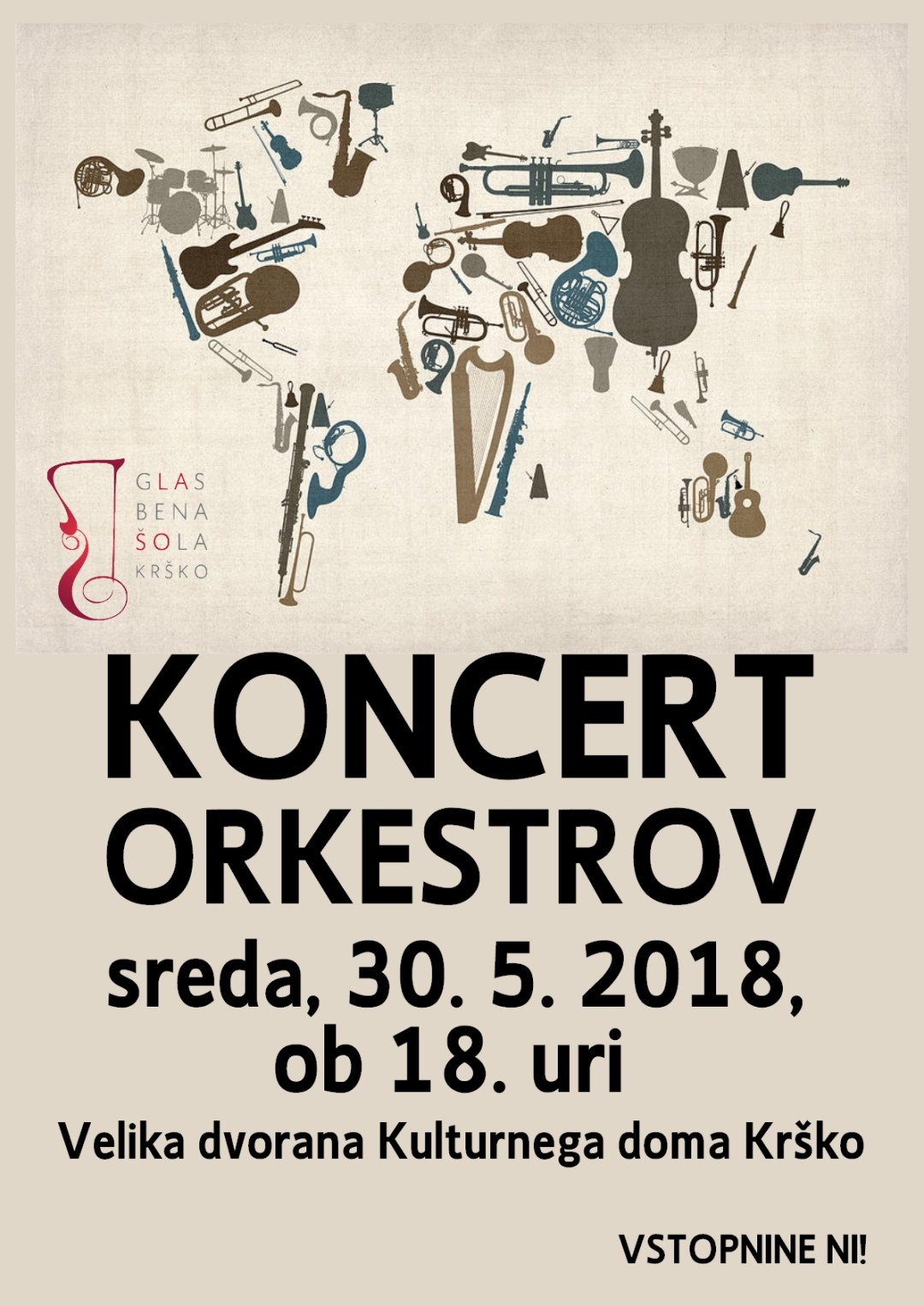 Koncert orkestrov Glasbene šole Krško
