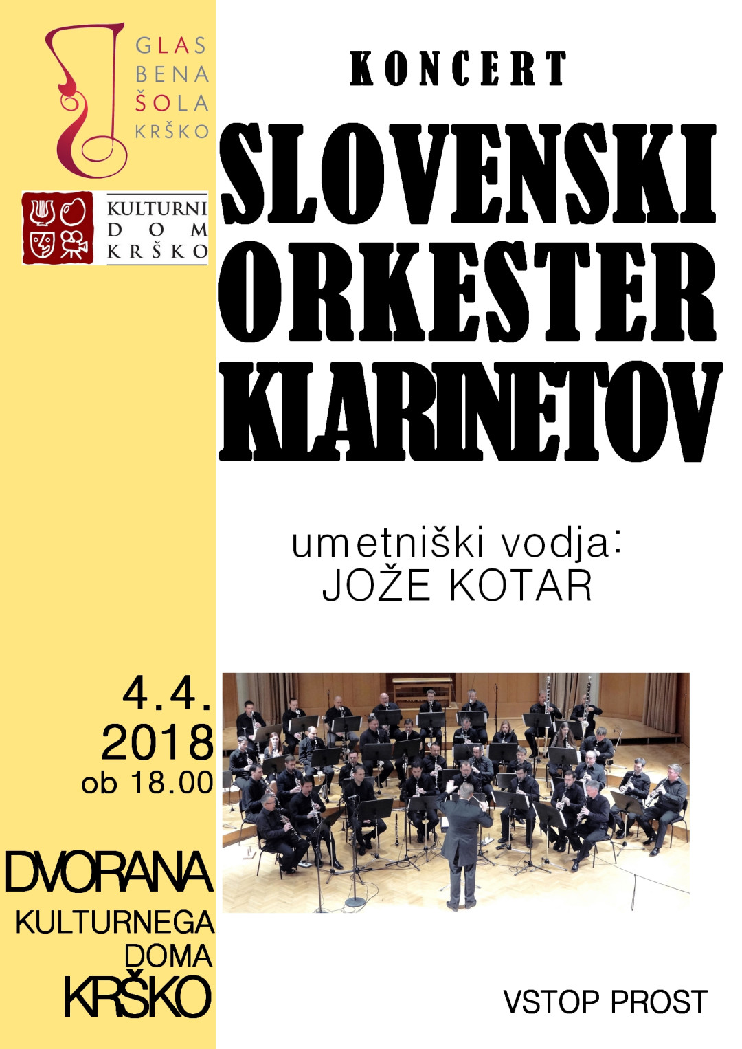 Koncert Slovenskega orkestra klarinetov