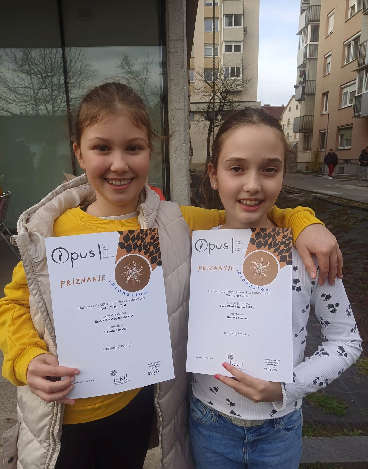 Naši plesalci na tekmovanju OPUS 1