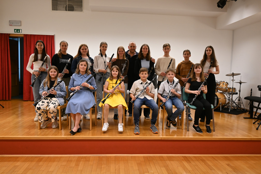 Oddelčni nastop klarinetistov Roberta Pirca