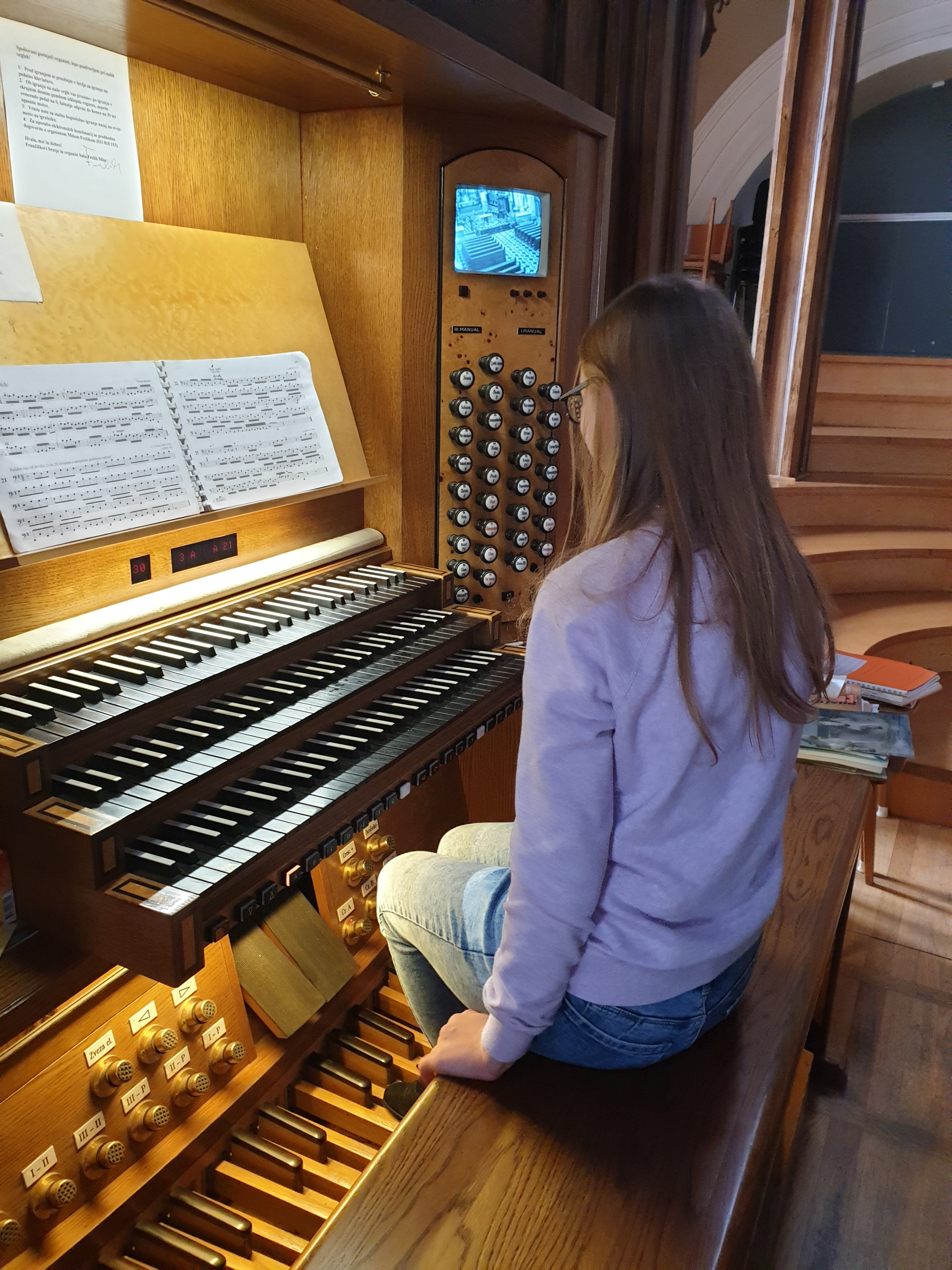 Ogled orgel v Ljubljani