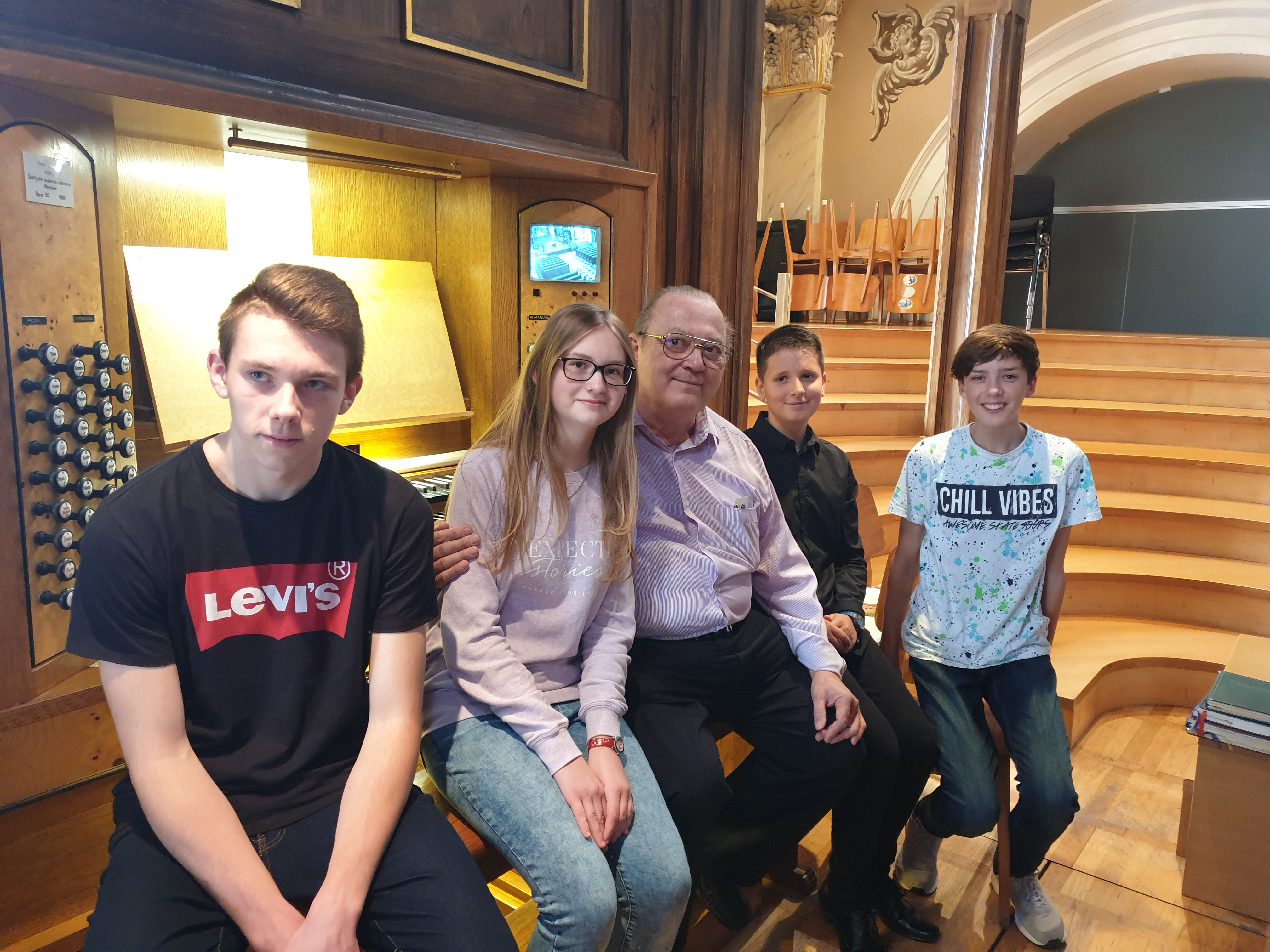 Ogled orgel v Ljubljani