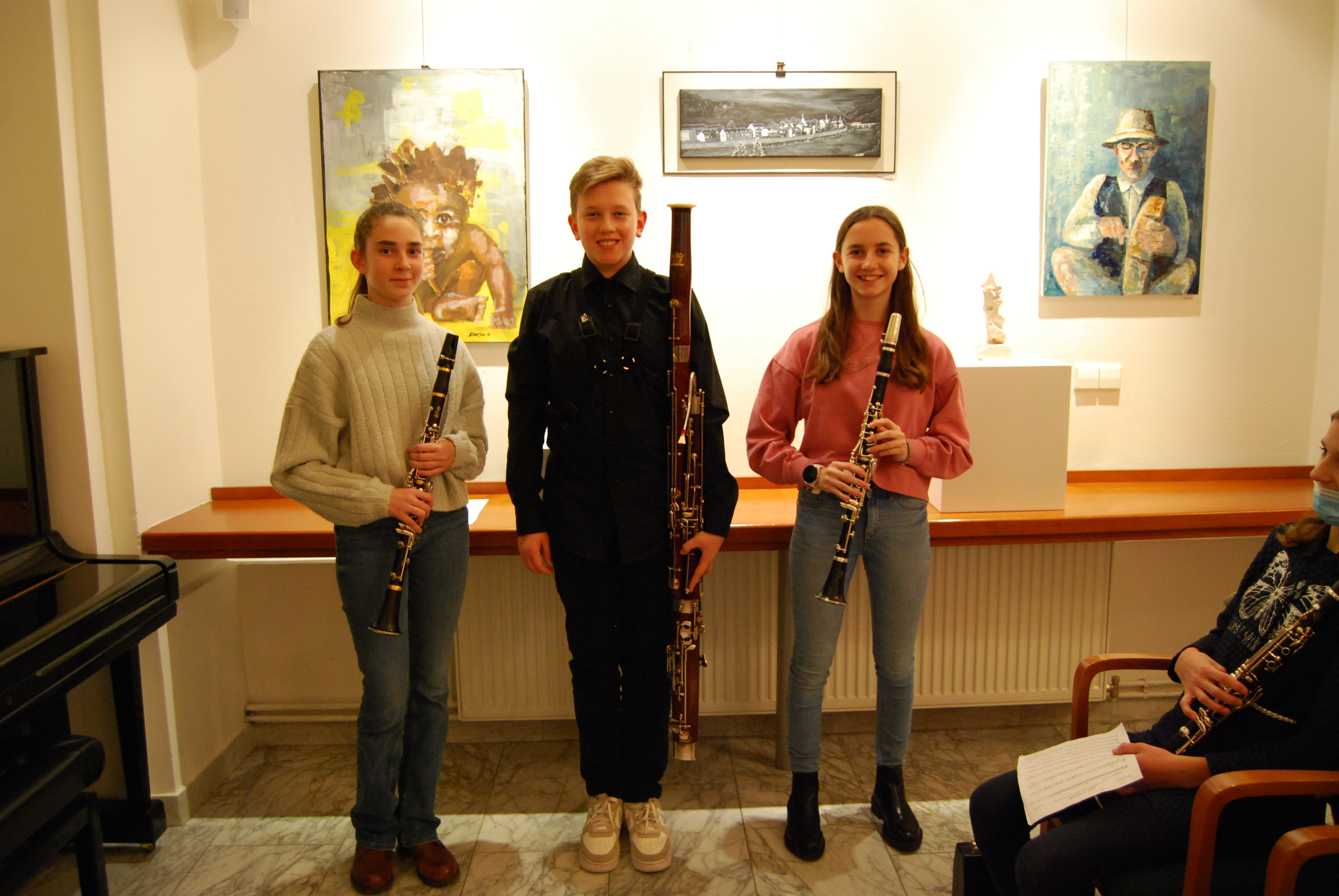 Otvoritev novoletne razstave Društva likovnikov OKO