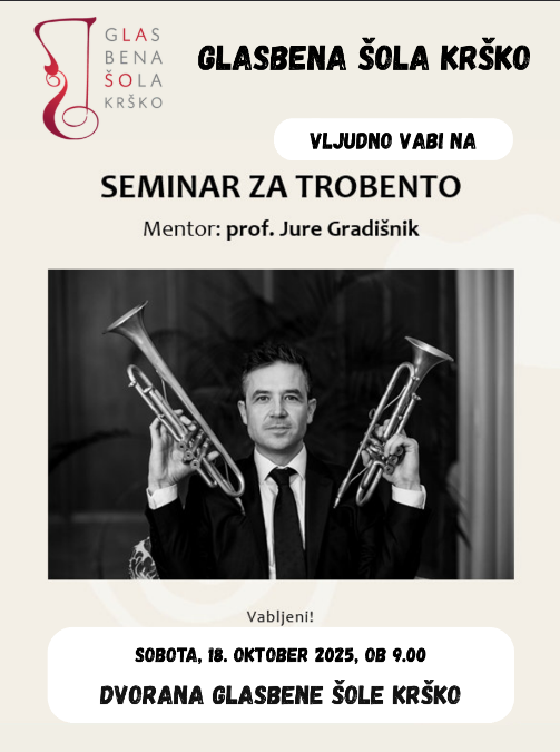 Seminar za trobento - prof. Jure Gradišnik