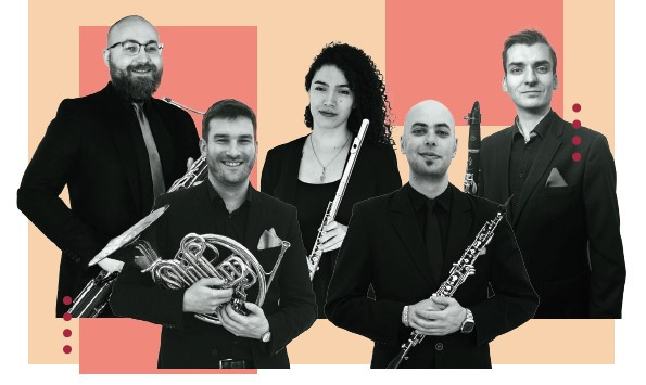 Večer francoske glasbe s pihalnim kvitetom Ventus