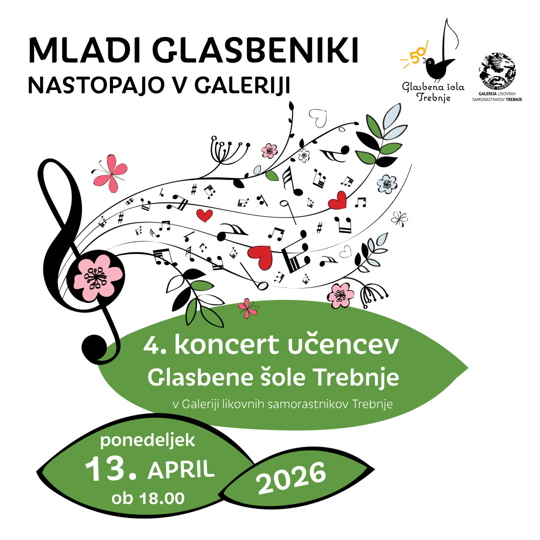 Četrti koncert iz cikla Mladi glasbeniki nastopajo v galeriji