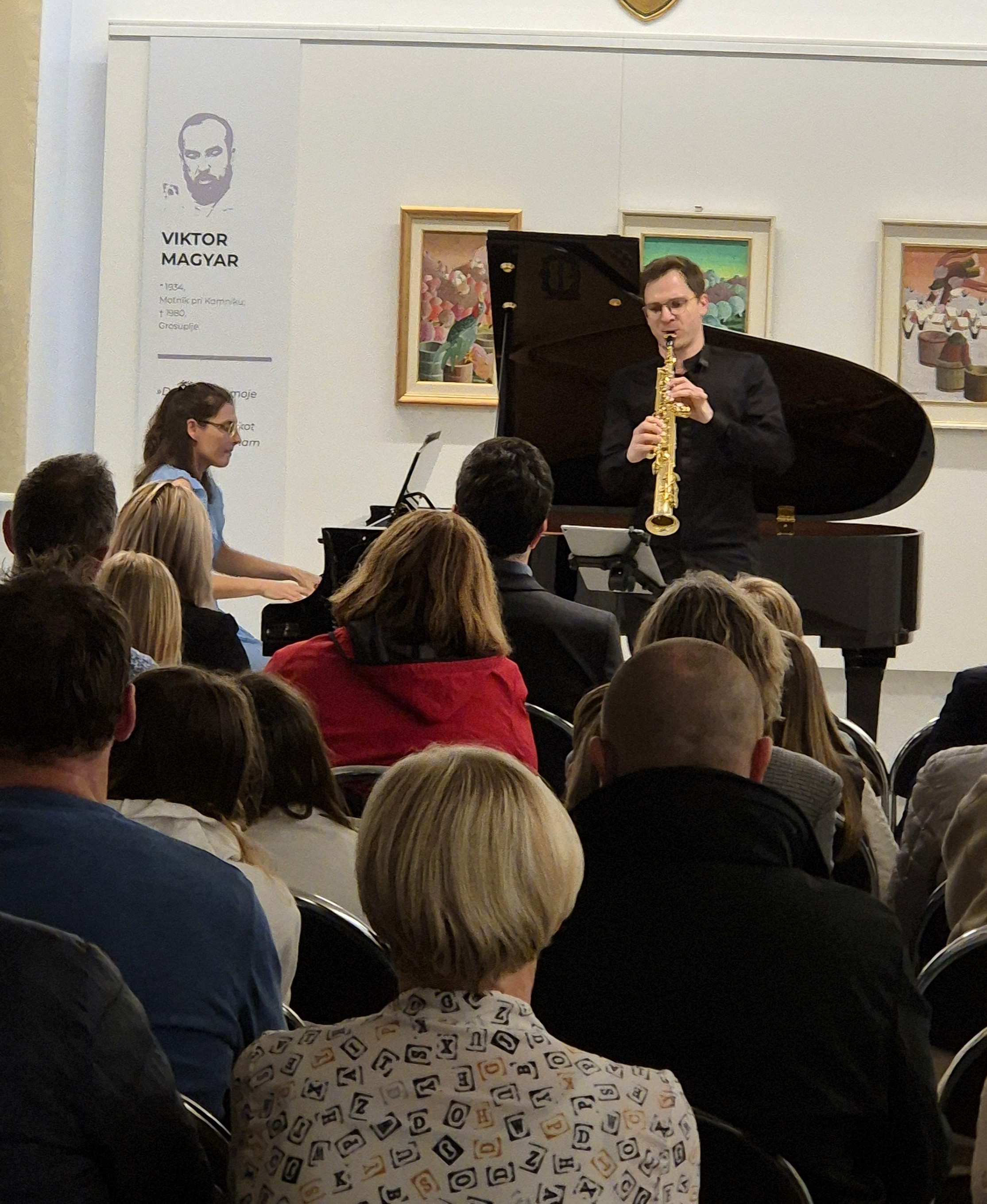 Četrtkova sozvočja, 3. koncert: Jan Gričar, saksofon in Neža Bregar, klavir