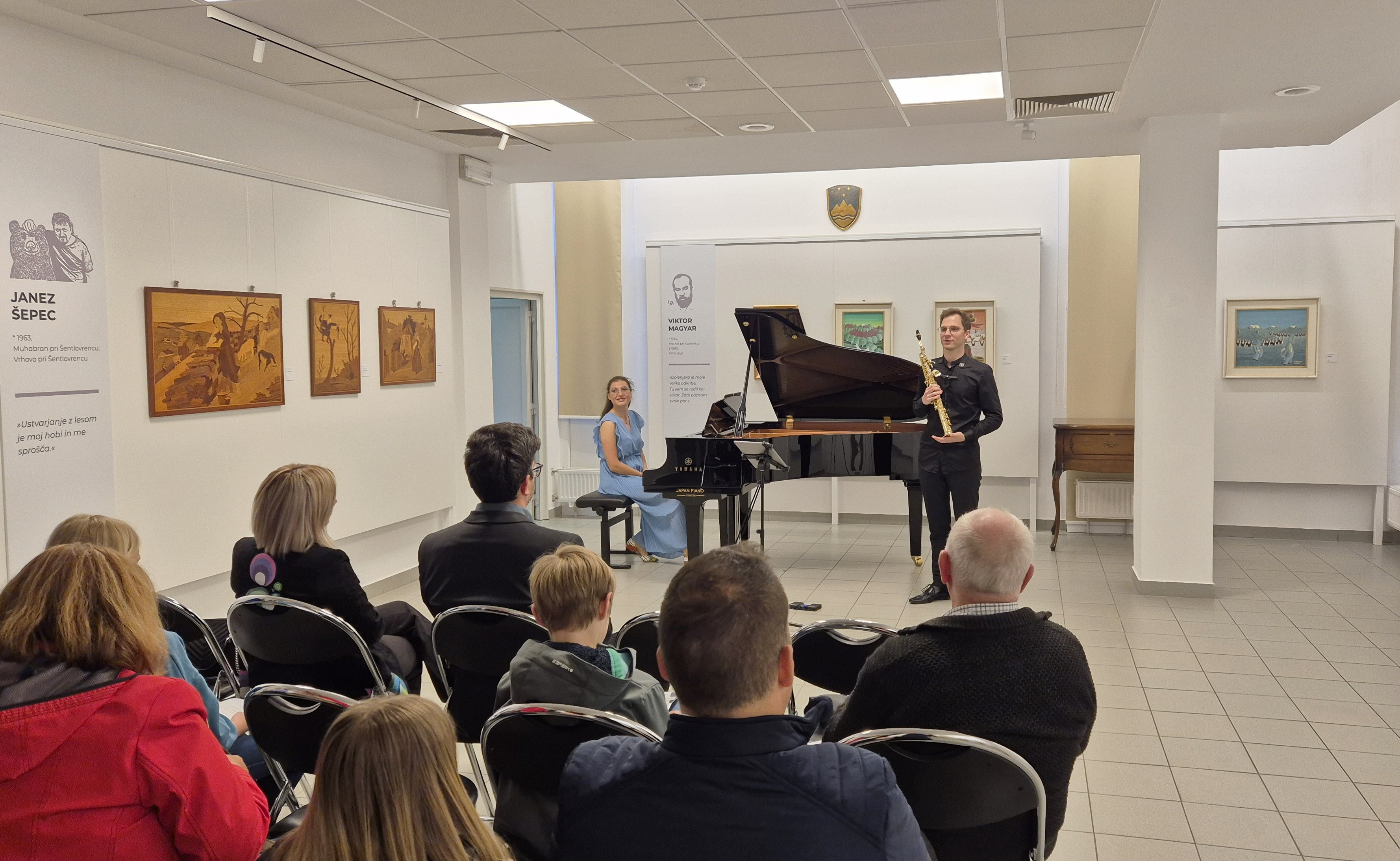 Četrtkova sozvočja, 3. koncert: Jan Gričar, saksofon in Neža Bregar, klavir